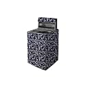 The Furnishing Tree Waterproof and Dustproof Polyester Washing Machine Cover Top Loading Compatible for Samsung Back Panel, 16 kg, CM-(65x64x110), Self Pattern Blue