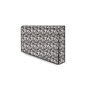 the furnishing tree waterproof amp dustproof pvc ledlcdmonitor tv cover suitable for all models of 40 inch tv dimensions of the cover wxhxd in inches 37x225x3 floral pattern grey white