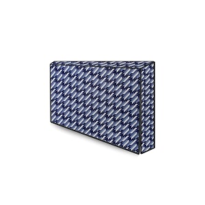 the furnishing tree waterproof amp dustproof pvc ledlcdmonitor tv cover suitable for all models of 50 inch tv dimensions of the cover wxhxd in inches  45x30x4  symmetric pattern blue