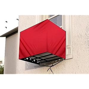 the furnishing tree window ac cover for 15 ton waterproof and dustproof polyester red color