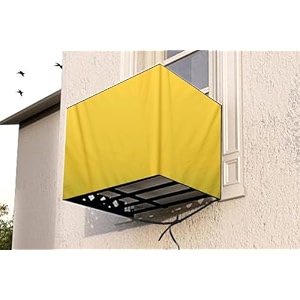 the furnishing tree window ac cover for 1 ton waterproof and dustproof polyester beige color