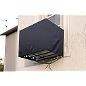 The Furnishing Tree Window AC Cover for 1.5 Ton Waterproof and dustproof Polyester Black Color