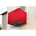 The Furnishing Tree Window AC Cover for 1.5 Ton Waterproof and dustproof Polyester Red Color