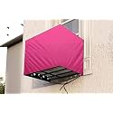 The Furnishing Tree Window AC Cover for 1 Ton Waterproof and dustproof Polyester Pink Color