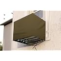 The Furnishing Tree Window AC Cover for 1.5 Ton Waterproof and dustproof Polyester Beige Color