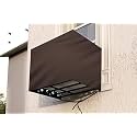 The Furnishing Tree Window AC Cover for 2 Ton Waterproof and dustproof Polyester Coffee Color