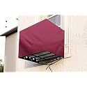 The Furnishing Tree Window AC Cover for 2 Ton Waterproof and dustproof Polyester Maroon Color