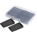 Furniture Levelers Plastic Shims for Leveling Black Rubber Wedge for Table Toilet Refrigerator Piano, Small Shims for Home Improvement and Work 0.2" Height(6 PCS-Black)
