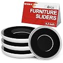 Furniture Sliders for Carpets - Anti-Slip Groove for More Secure Grip