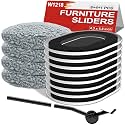 Furniture Sliders for Hardwood Floors: Multi-Surface 3-in-1 Movers Sliders