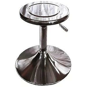 furniture world cushion seat metal frame stool for living room  kitchen  office  classroom silver