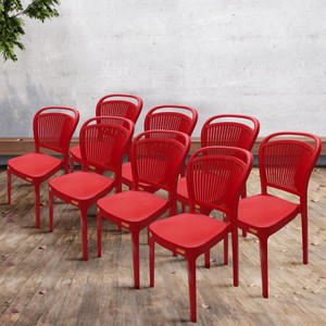 furniture yard mango salsa plastic chairstackable plastic chairstrong  sturdy structure plastic outdoor chair