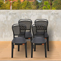 Furniture Yard Mango Salsa Plastic Chair/Stackable Plastic Chair/Strong & Sturdy Structure/ Plastic Outdoor Chair