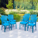 Furniture Yard Mango Salsa Plastic Chair/Stackable Plastic Chair/Strong & Sturdy Structure/ Plastic Outdoor Chair