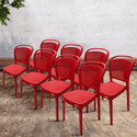 Furniture Yard Mango Salsa Plastic Chair/Stackable Plastic Chair/Strong & Sturdy Structure/ Plastic Outdoor Chair