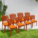 Furniture Yard Mango Salsa Plastic Chair/Stackable Plastic Chair/Strong & Sturdy Structure/ Plastic Outdoor Chair