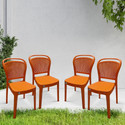 Furniture Yard Mango Salsa Plastic Chair/Stackable Plastic Chair/Strong & Sturdy Structure/ Plastic Outdoor Chair