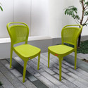 Furniture Yard Mango Salsa Plastic Chair/Stackable Plastic Chair/Strong & Sturdy Structure/ Plastic Outdoor Chair