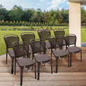 Furniture Yard Mango Salsa Plastic Chair/Stackable Plastic Chair/Strong & Sturdy Structure/ Plastic Outdoor Chair