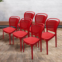 Furniture Yard Mango Salsa Plastic Chair/Stackable Plastic Chair/Strong & Sturdy Structure/ Plastic Outdoor Chair