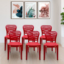 Furniture Yard Mango Sushi Plastic Chair/Stackable Plastic Chair/Strong & Sturdy Structure/ Plastic Outdoor Chair