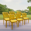 Furniture Yard Mango Sushi Plastic Chair/Stackable Plastic Chair/Strong & Sturdy Structure/ Plastic Outdoor Chair