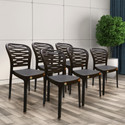 Furniture Yard Mango Sushi Plastic Chair/Stackable Plastic Chair/Strong & Sturdy Structure/ Plastic Outdoor Chair