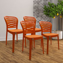 Furniture Yard Mango Sushi Plastic Chair/Stackable Plastic Chair/Strong & Sturdy Structure/ Plastic Outdoor Chair