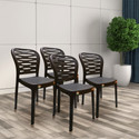 Furniture Yard Mango Sushi Plastic Chair/Stackable Plastic Chair/Strong & Sturdy Structure/ Plastic Outdoor Chair