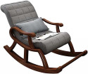 FURNITUREHUB Rocking Chair For Living Room/Garden-Rosewood Finishing for adults Solid Wood 1 Seater Rocking Chairs (Finish Color - Brown, Pre-assembled)