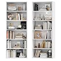 Furniwell 71" Tall Bookcase Bookshelves, 6 Tier Floor Standing Bookcases Open Frame, Modern Display Storage Organizer for Home Office, Living Room, Bedroom, Study Room (White, 2 Pcs)