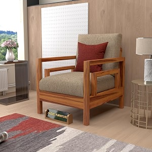 Sheesham Wood Single Seater Sofa Chair