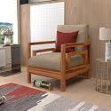 Sheesham Wood Single Seater Sofa Chair 