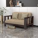 Solid Sheesham Wood 2 Seater Sofa for