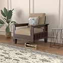 Sheesham Wood Single Seater Sofa Premium