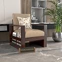 Sheesham Wood Single Seater Sofa Premium