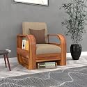 Sheesham Wood Single Seater Sofa Premium