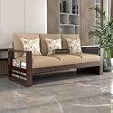 Solid Sheesham Wood 3 Seater Sofa for
