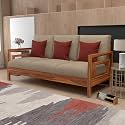 Solid Sheesham Wood 3 Seater Sofa 