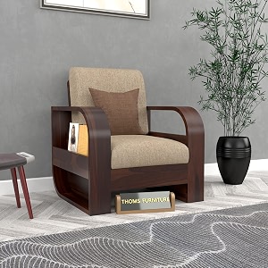 Sheesham Wood Single Seater Sofa Premium