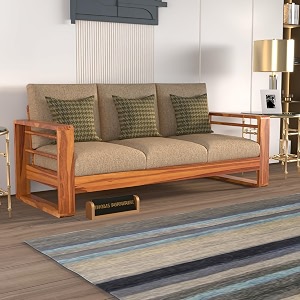 Solid Sheesham Wooden Sofa 3 Seater