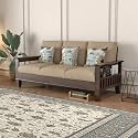 Solid Sheesham Wooden Sofa 3 Seater 