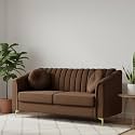 FURNY Dorano 2 Seater Fabric Sofa Set