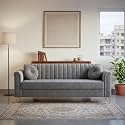 FURNY Dorino 3 Seater Fabric Sofa Set