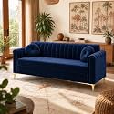 FURNY Dorino 3 Seater Fabric Sofa Set
