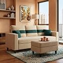 FURNY Luxury Conva 4 Seater Sofa Set