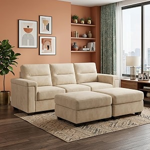 FURNY Parker 3 Seater Sofa Set with