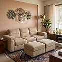 FURNY Parker 3 Seater Sofa Set with
