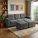 FURNY Parker 3 Seater Sofa Set with