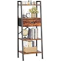 Furologee 4 Tier Ladder Shelf Narrow Ladder
